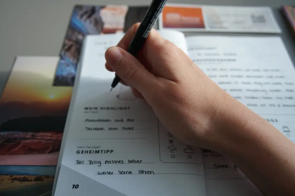 Reisetagebuch schreiben Reisetagebuch zum ausfüllen