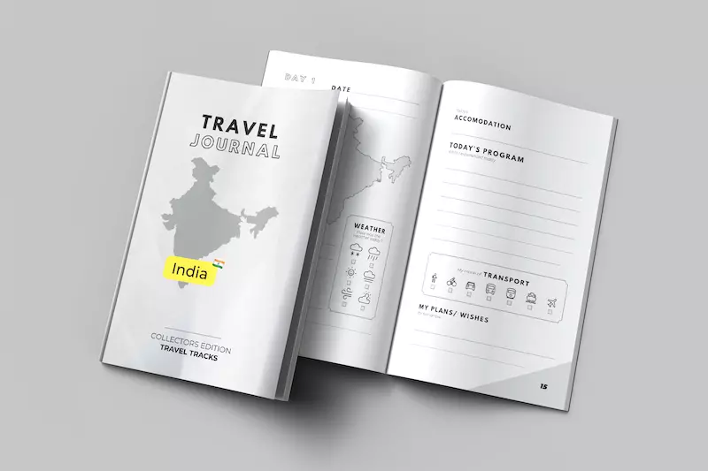 Travel journal India Travel diary India